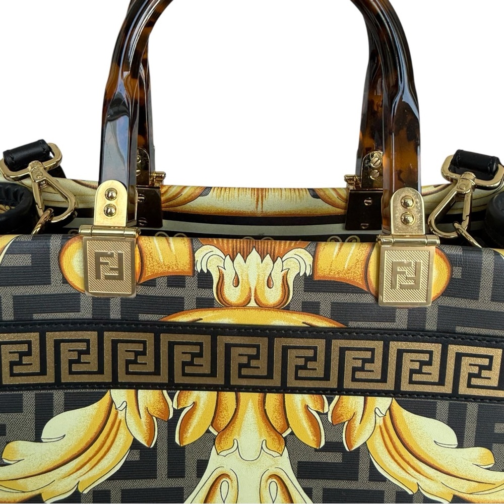 Fendi Versace Fendsace FF Baroque Sunshine Shopper Tote - Picture 3 of 12